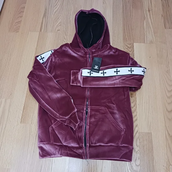 2 Piece Athletic LinedSweatsuit Hoodie/JoggersWarm for Fall/Winter S-M - Picture 2 of 5